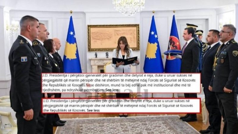 Presidenca e Kosovës bën komunikatën zyrtare me Chatgpt, harron në tekst përgjigjen e inteligjencës artificiale Presidenca e Kosovës bën komunikatën zyrtare me Chatgpt, harron në tekst përgjigjen e inteligjencës artificiale