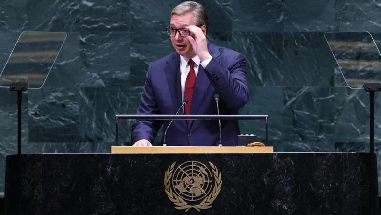 Asambleja e OKB, Vuçiç falënderon shtetet që nuk njohin Kosovën: E dimë që ju kanë bërë presion! Sytë katër kur nënshkruani me fuqitë e mëdha Asambleja e OKB, Vuçiç falënderon shtetet që nuk njohin Kosovën: E dimë që ju kanë bërë presion! Sytë katër kur nënshkruani me fuqitë e mëdha