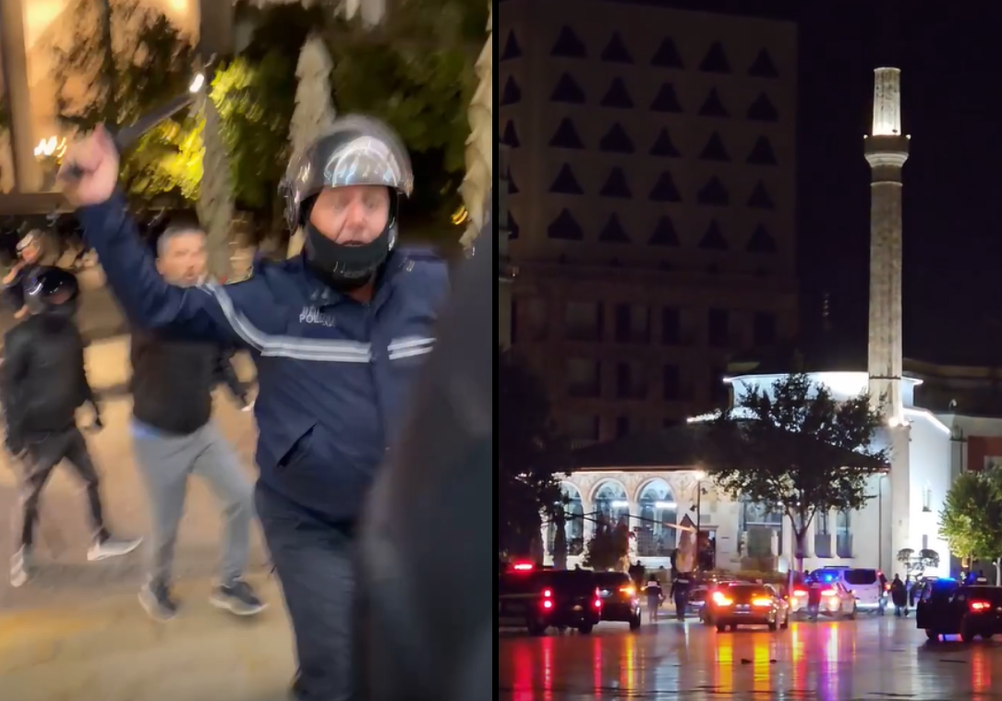VIDEO/ Pas përplasjeve të ashpra, forcat RENEA zbarkojnë në Bulevardin “Dëshmorët e Kombit! Vandalët që maskohen si student ikin si pula… për 8 sekonda 100 m VIDEO/ Pas përplasjeve të ashpra, forcat RENEA zbarkojnë në Bulevardin “Dëshmorët e Kombit! Vandalët që maskohen si student ikin si pula… për 8 sekonda 100 m