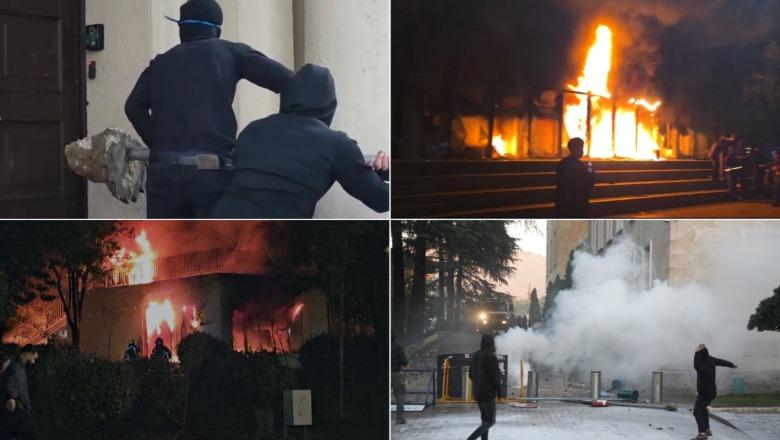 VIDEO/ Semaforë të thyer, makina në flakë, vjedhje në kioska dhe bankomatësh! Vetëm studentë nuk mund të jenë dhunuesit e rendit dhe kryeqytetit VIDEO/ Semaforë të thyer, makina në flakë, vjedhje në kioska dhe bankomatësh! Vetëm studentë nuk mund të jenë dhunuesit e rendit dhe kryeqytetit