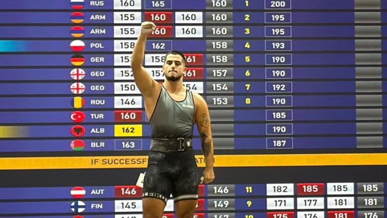 Ertjan Kofsha kampion Evrope në shkëputje, peshëngritësi merr edhe të argjendtën në dygarësh në Durrës Ertjan Kofsha kampion Evrope në shkëputje, peshëngritësi merr edhe të argjendtën në dygarësh në Durrës