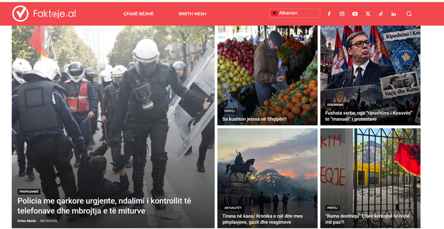 VIDEO/ Kush e verifikon Faktoje.al? Fact-check apo përzgjedhje selektive e mediave që duhen sulmuar? VIDEO/ Kush e verifikon Faktoje.al? Fact-check apo përzgjedhje selektive e mediave që duhen sulmuar?