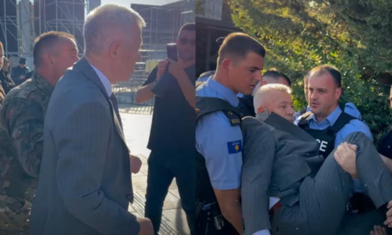 VIDEO/ Deputeti i VV-së tentoi të dilte nga Kuvendi, protestuesit e kthejnë me forcë brenda gardhit VIDEO/ Deputeti i VV-së tentoi të dilte nga Kuvendi, protestuesit e kthejnë me forcë brenda gardhit