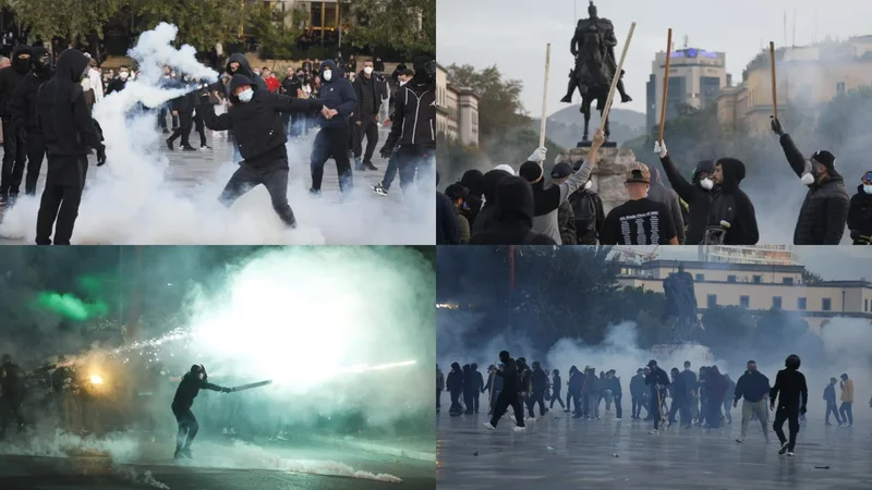 Protesta e dhunshme e 24 tetorit, reagon Policia e Shtetit: 5 efektivë të plagosur, pezullohet punonjësi i “Shqiponjave” Protesta e dhunshme e 24 tetorit, reagon Policia e Shtetit: 5 efektivë të plagosur, pezullohet punonjësi i “Shqiponjave”